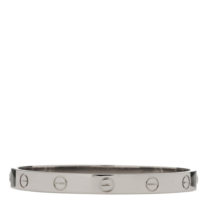 Cartier 18K White Gold LOVE Bracelet 16 2 of 8