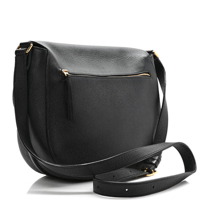 Celine Grained Calfskin Medium Trotteur Black 3 of 11