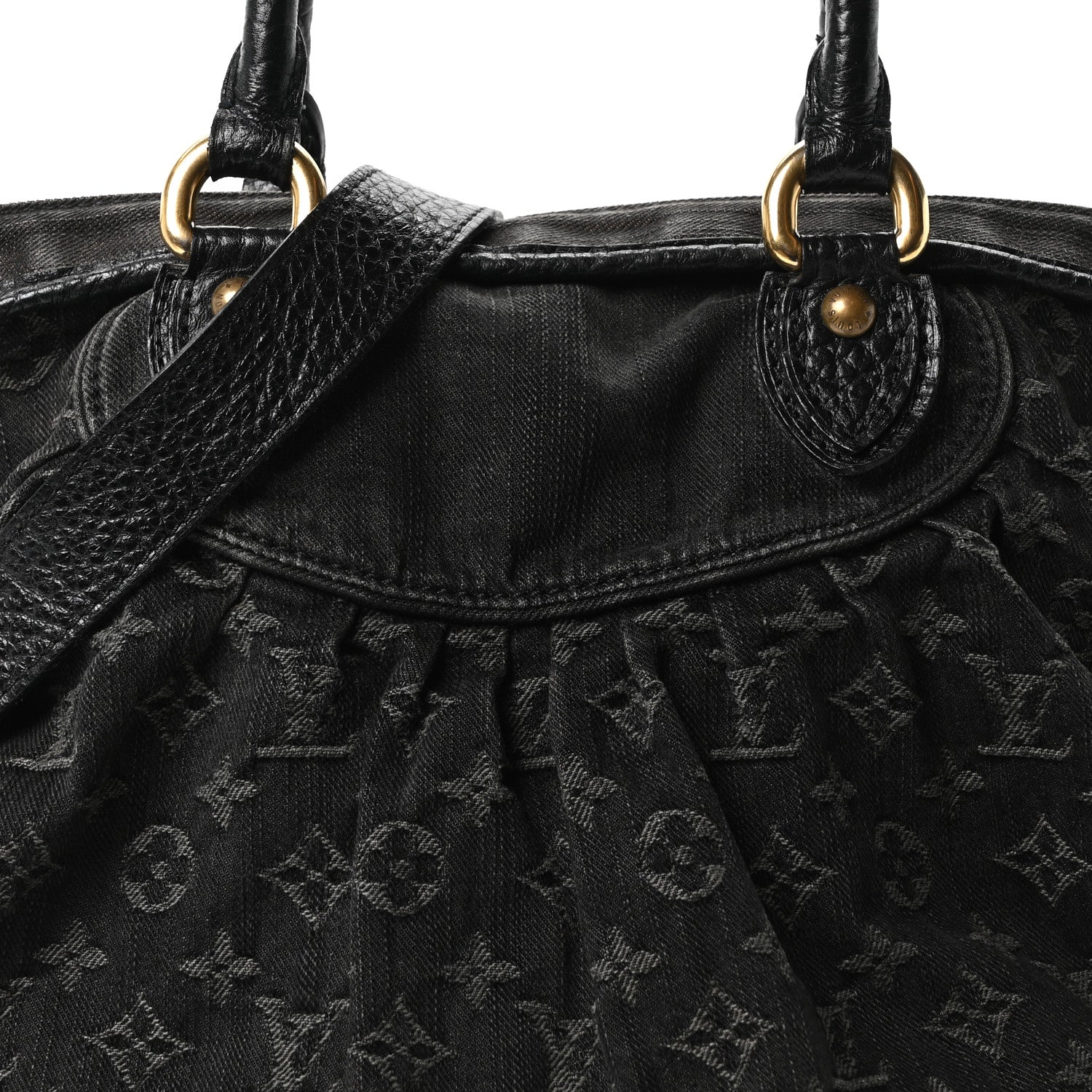 Louis Vuitton Denim Neo Cabby MM Black 7 of 9