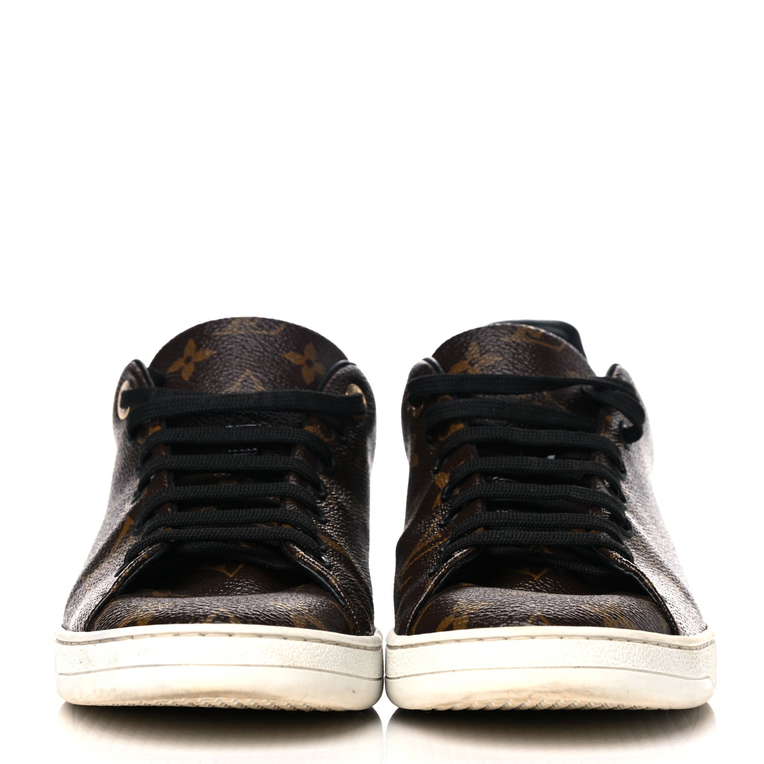 Louis Vuitton Patent Monogram Frontrow Sneakers 41 2 of 10