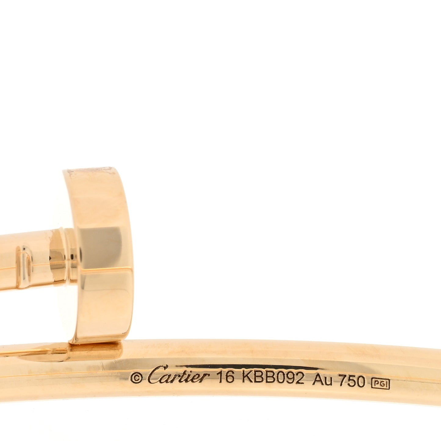 18K Yellow Gold Small Juste Un Clou Bracelet 16