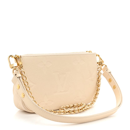 Louis Vuitton Empreinte Monogram Giant Multi Pochette Accessories Cream 3 of 12