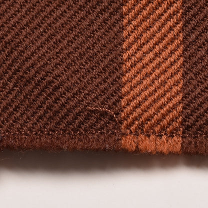 Gucci Wool Monogram Fringe Scarf Dark Orange Brown 5 of 5