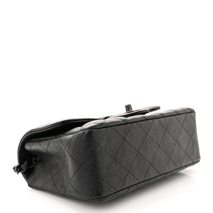 Chanel Crumpled Calfskin Quilted Mini Rectangular Flap So Black 4 of 11