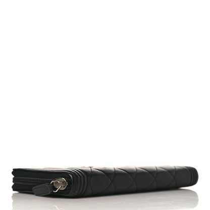 Chanel Lambskin Quilted Boy Zip Around Wallet Black 4 of 8