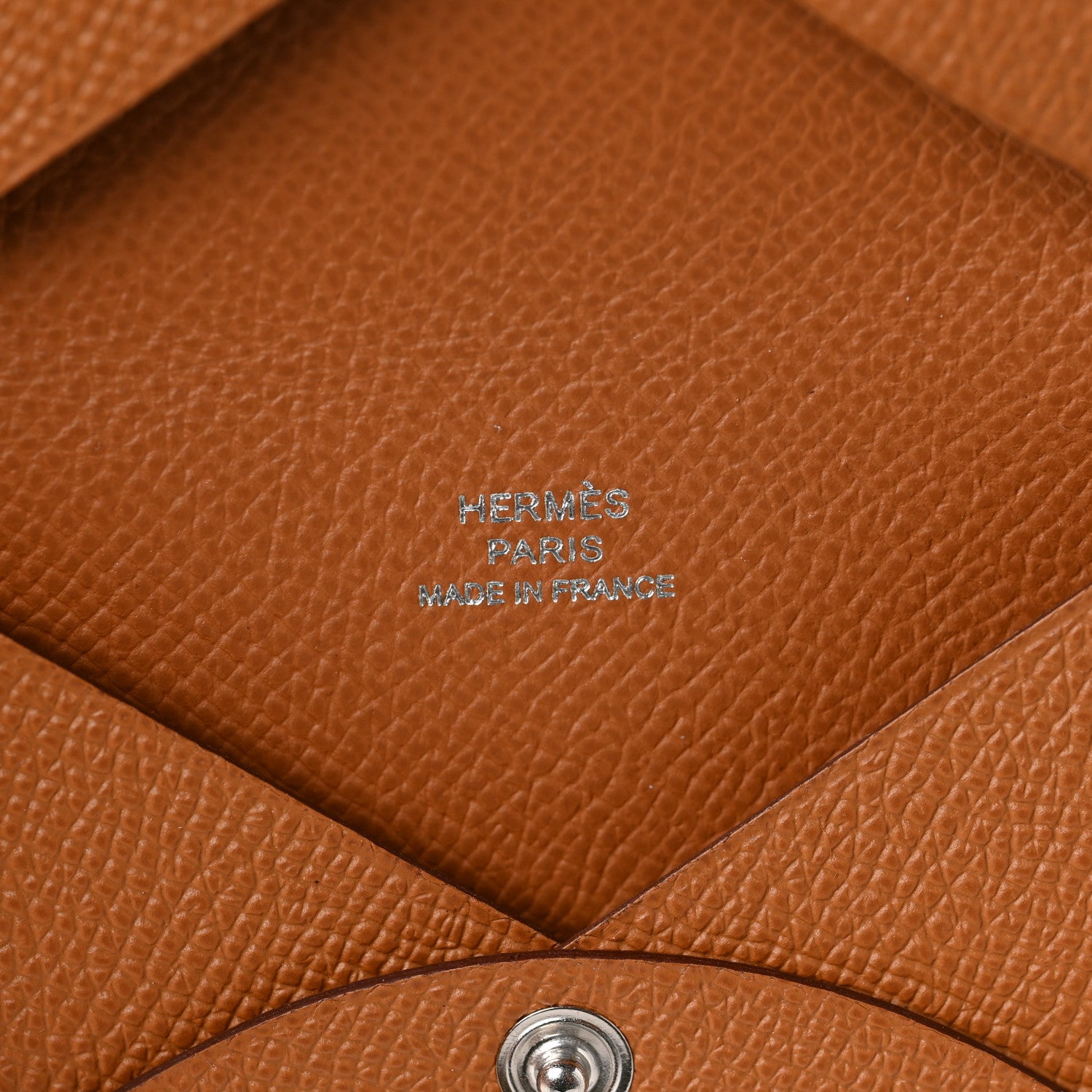 Hermes Epsom Calvi Card Case Gold 6 of 6