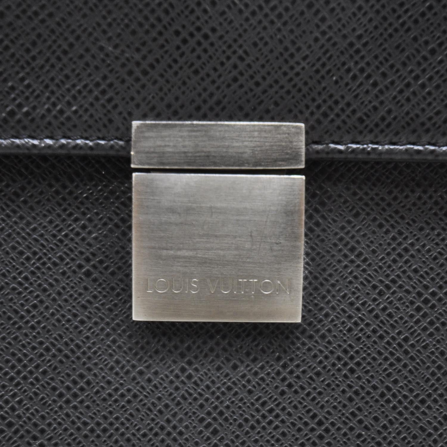 Louis Vuitton Taiga Serviette Khazan 1 Soufflet Briefcase 7 of 10