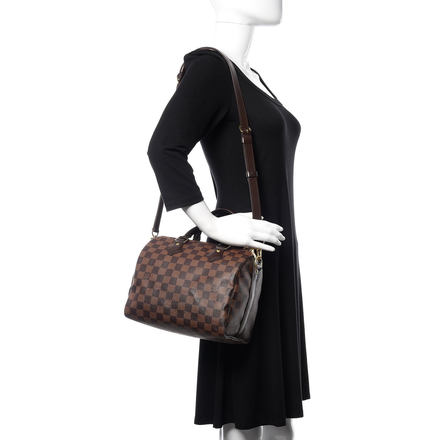 Louis Vuitton Damier Ebene Speedy Bandouliere 25 2 of 11