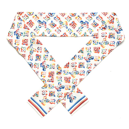 Louis Vuitton Silk Monogram Rainbow Bandeau White 1 of 4