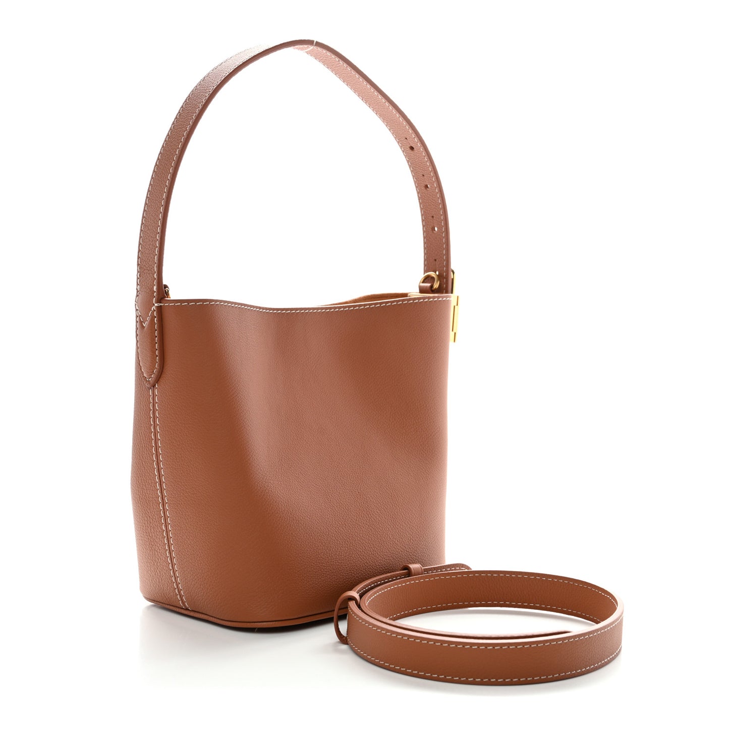 Grained Calfskin Low Key All In BB Prussian Blue Cognac