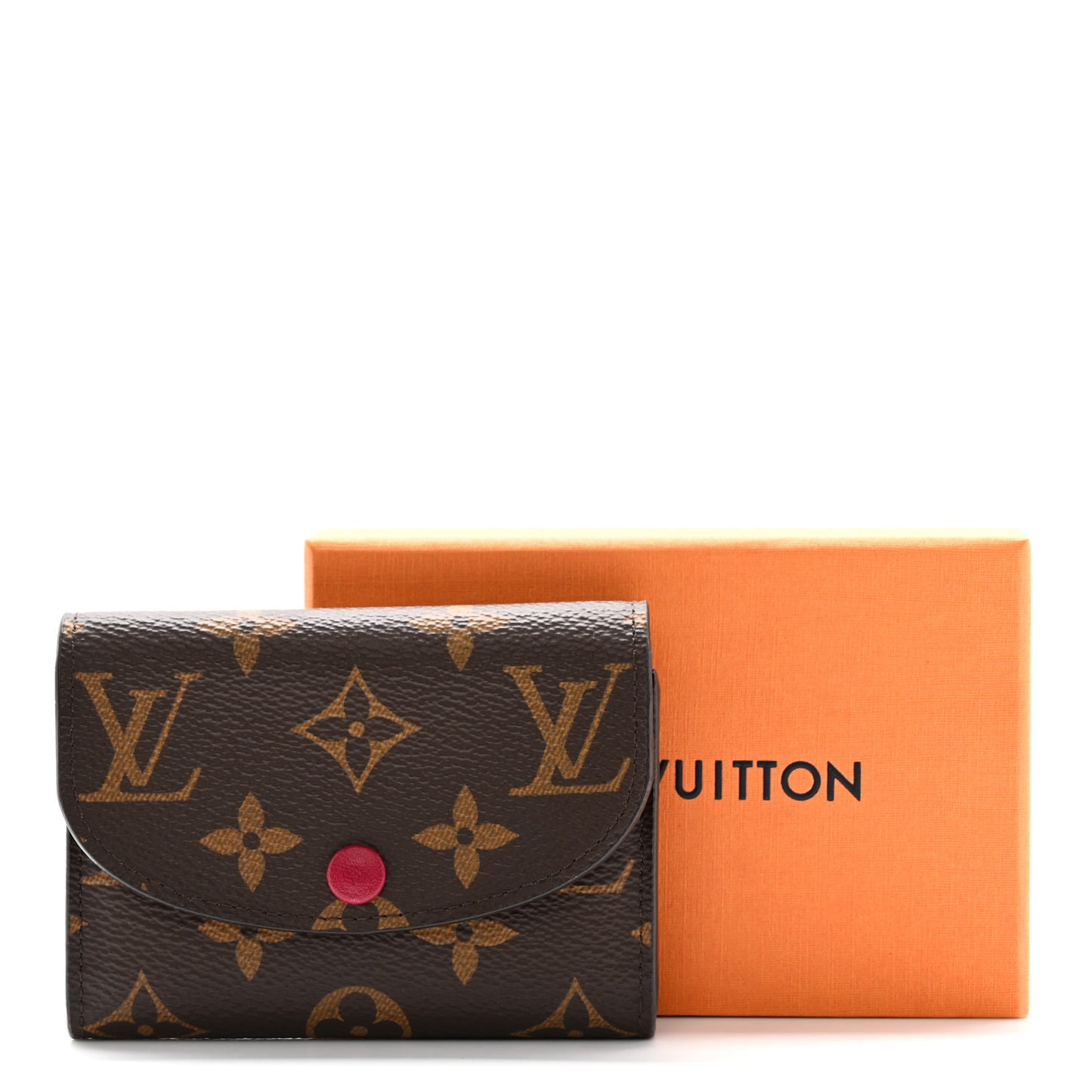 Monogram Rosalie Coin Purse Fuchsia
