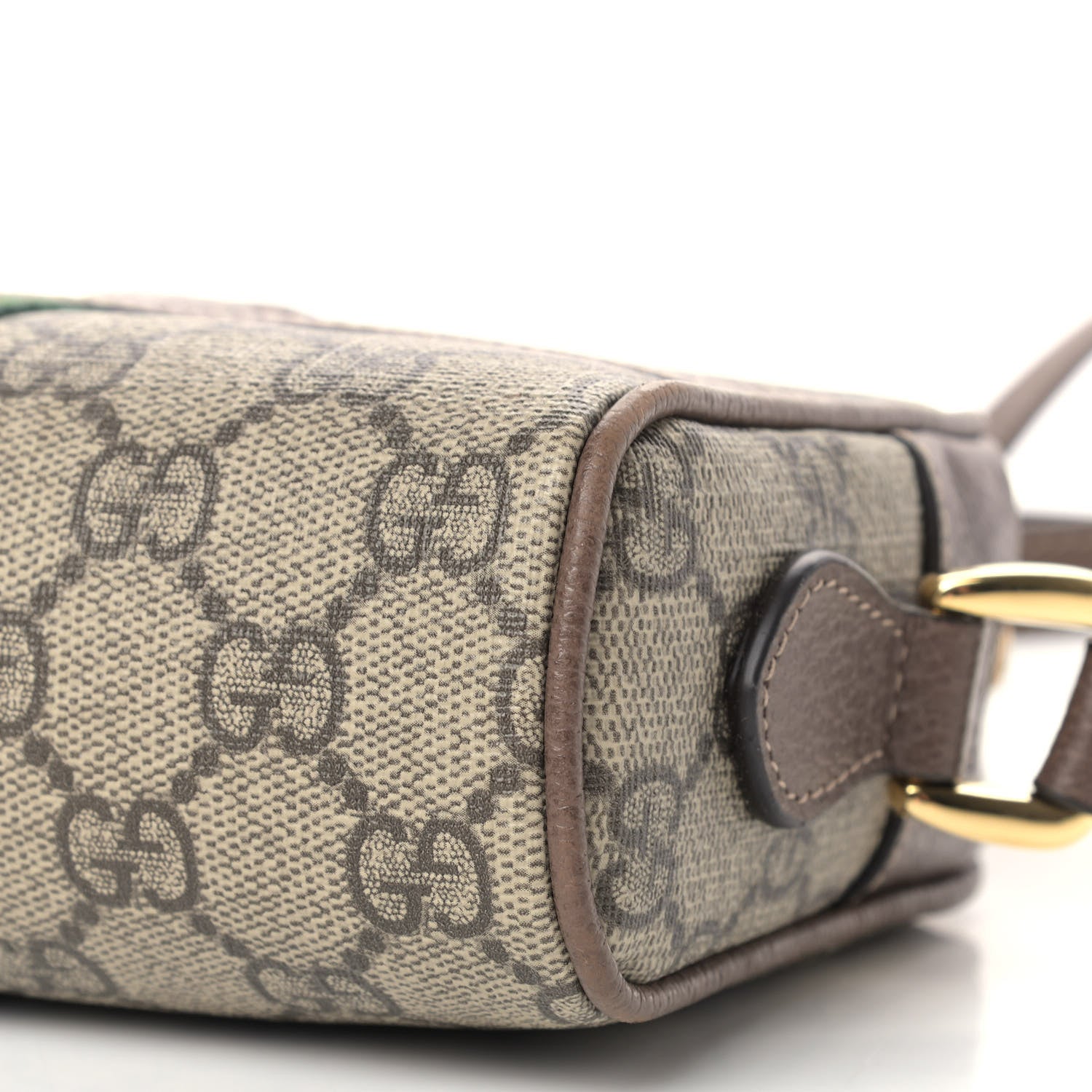 Gucci GG Supreme Monogram Web Mini Ophidia Shoulder Bag Brown 9 of 11