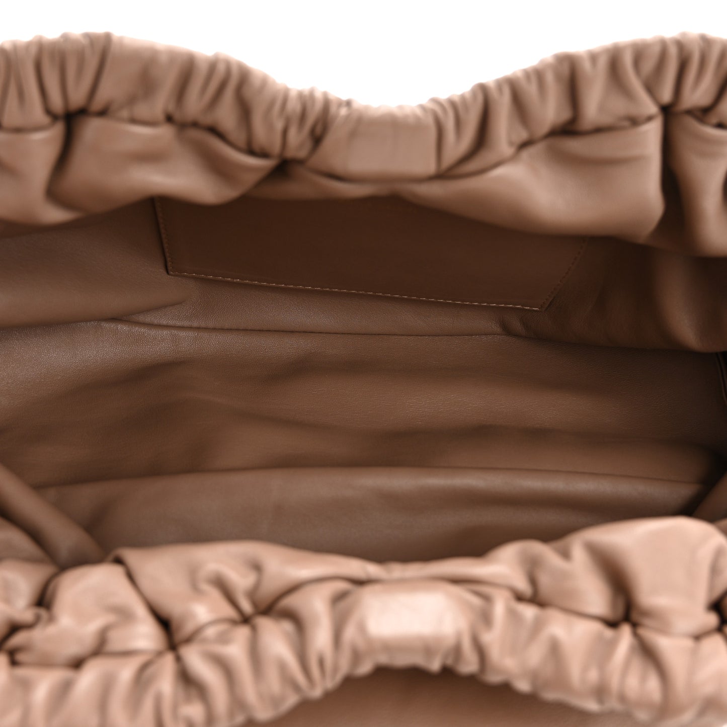Lambskin Cloud Clutch Biscotto