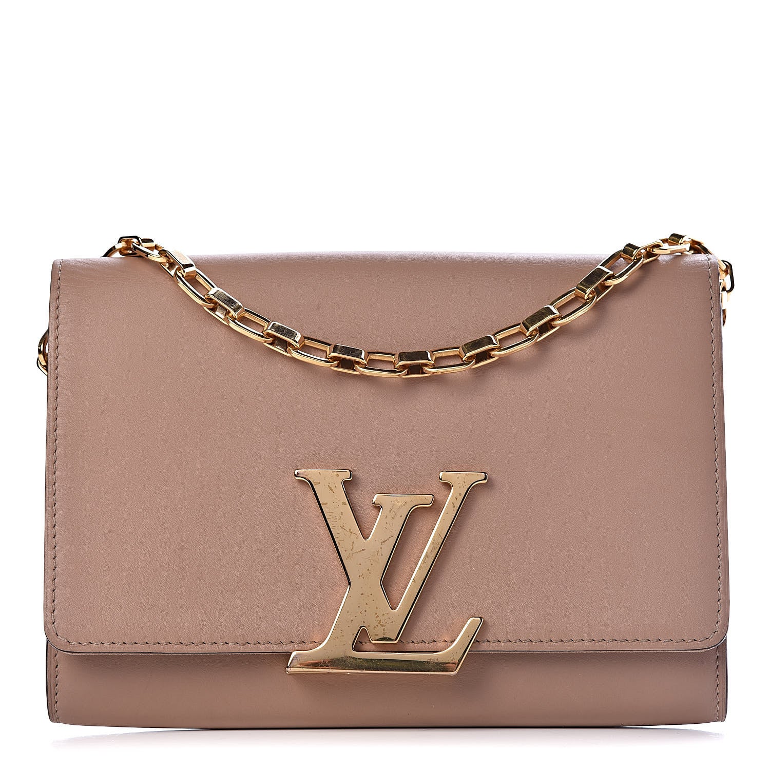 Louis Vuitton Calfskin Chain Louise GM Nude 1 of 15