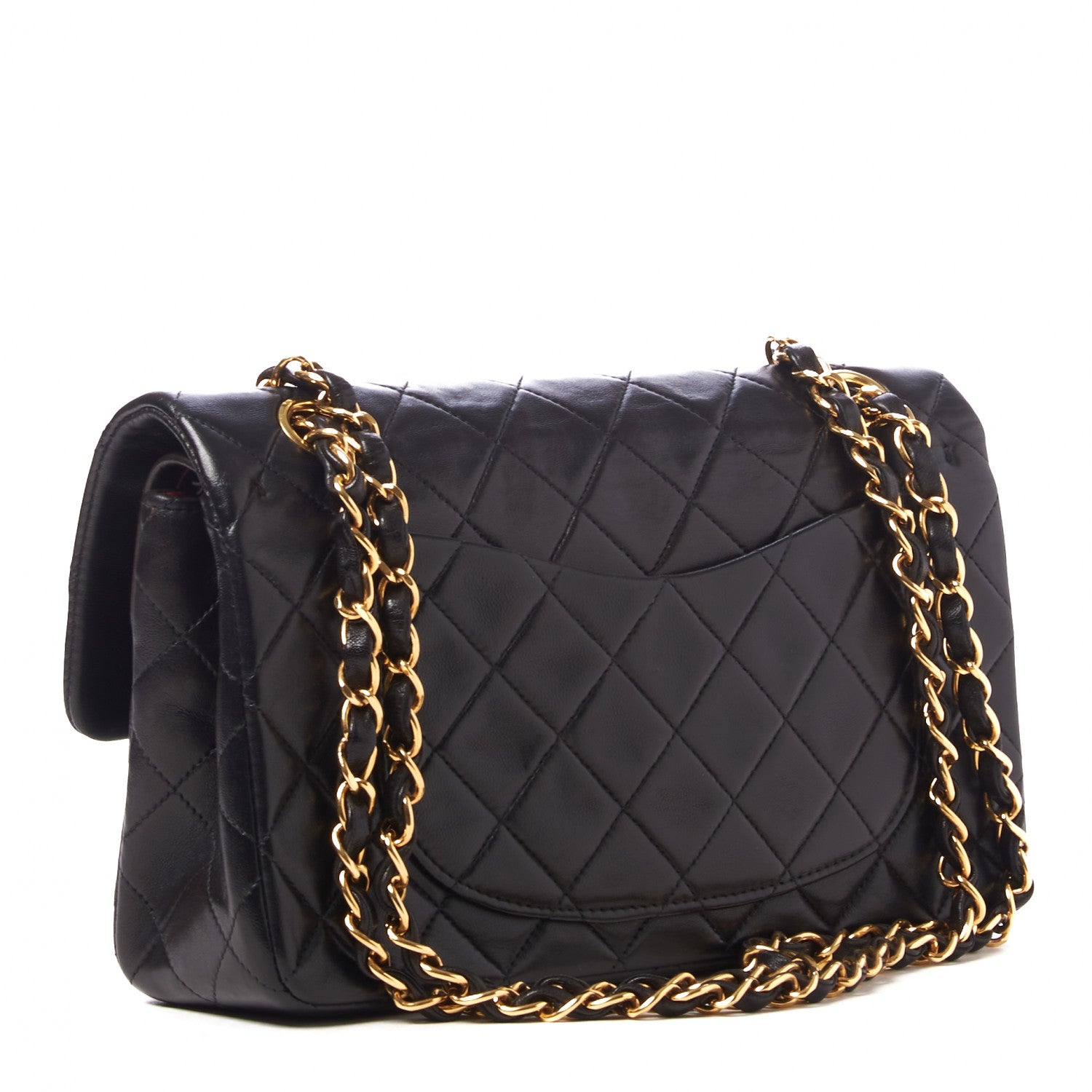 Chanel Lambskin Quilted Small Double Flap Black 2 of 9