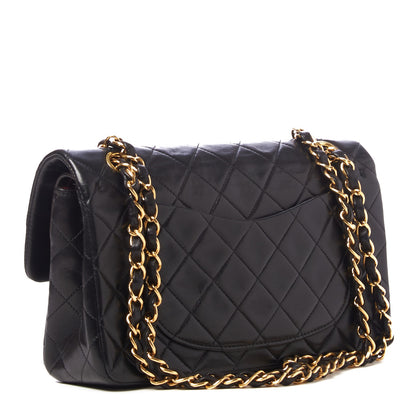 Chanel Lambskin Quilted Small Double Flap Black 2 of 9