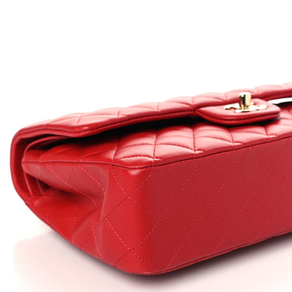 Chanel Lambskin Quilted Medium Double Flap Red 8 of 9