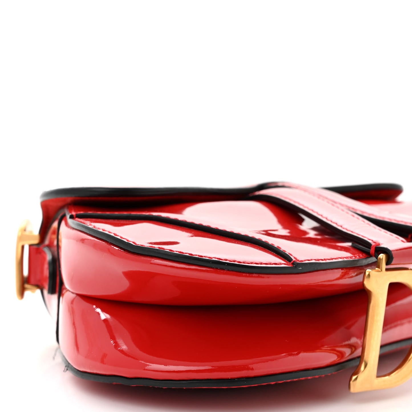 Patent Mini Saddle Bag Red