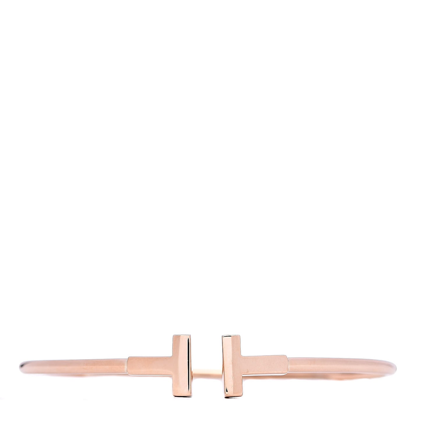 18K Rose Gold T Wire Bracelet