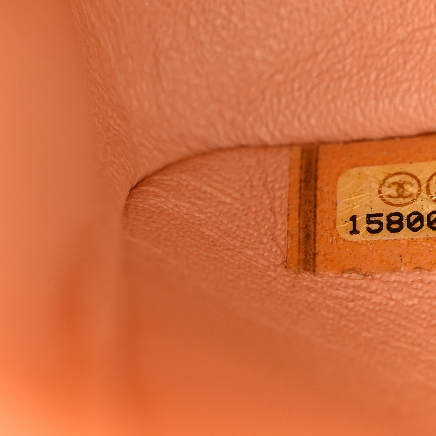 Chanel Lambskin Quilted Medium Double Flap Light Orange 8 of 13