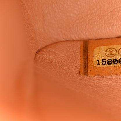 Chanel Lambskin Quilted Medium Double Flap Light Orange 8 of 13