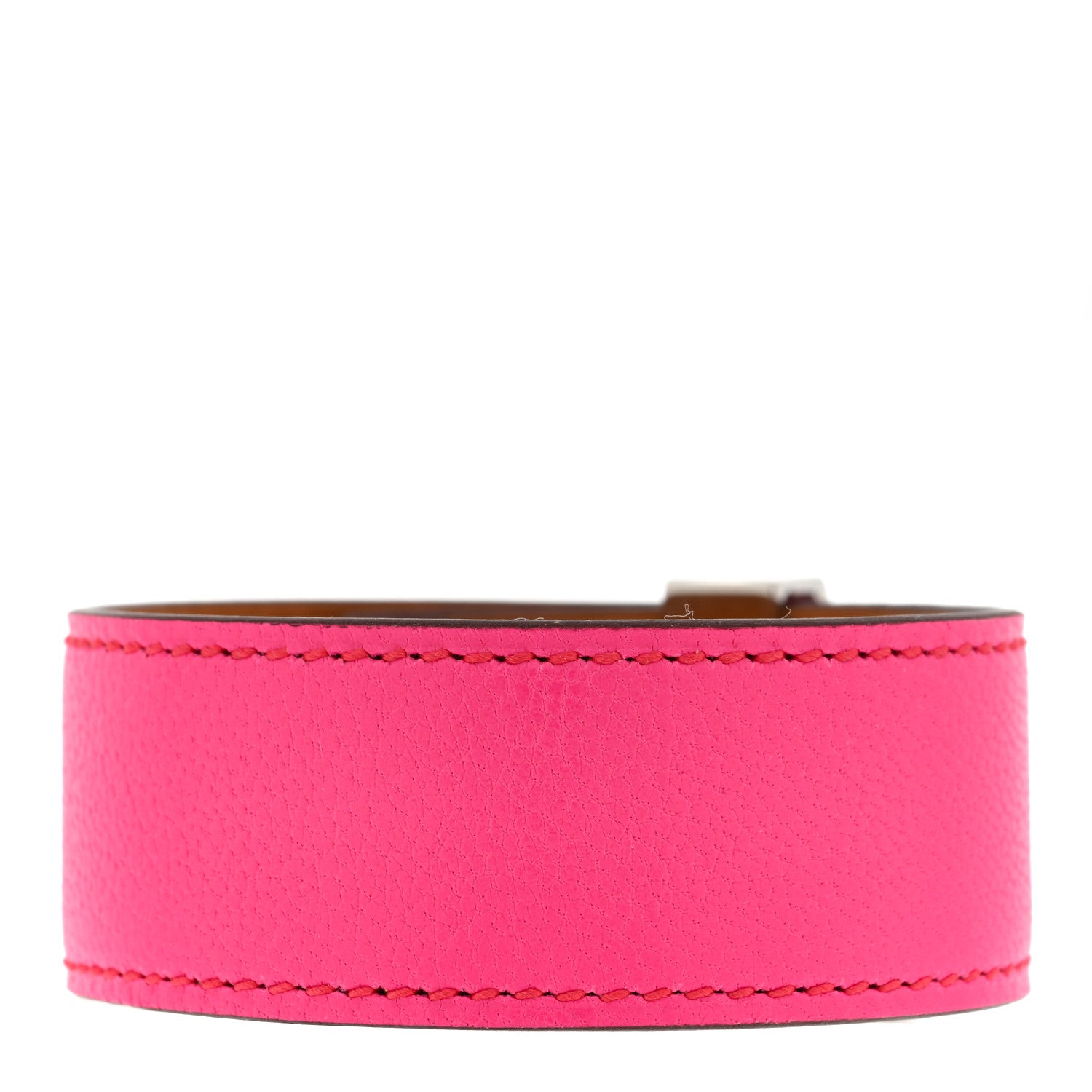 Hermes Chevre Chamkila Collier de Chien CDC 24 Bracelet T3 Rose Pop 2 of 5