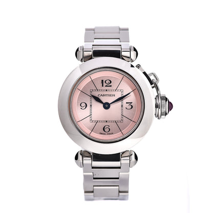 Cartier Stainless Steel 27mm Miss Pasha Quartz Watch Pink 1 of 7
