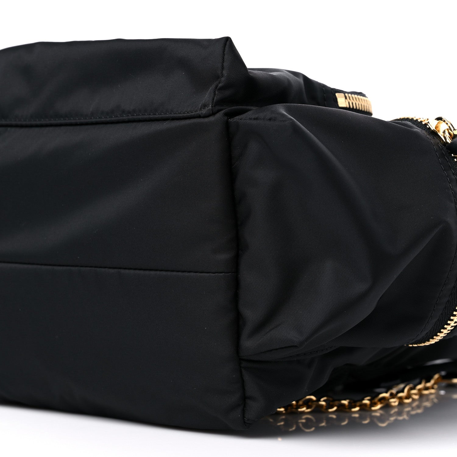 Burberry Nylon Medium Rucksack Runway Backpack Black Gold 9 of 9
