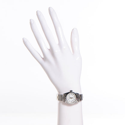 Rolex Stainless Steel 24mm Oyster Perpetual Watch White Roman 67180 2 of 9