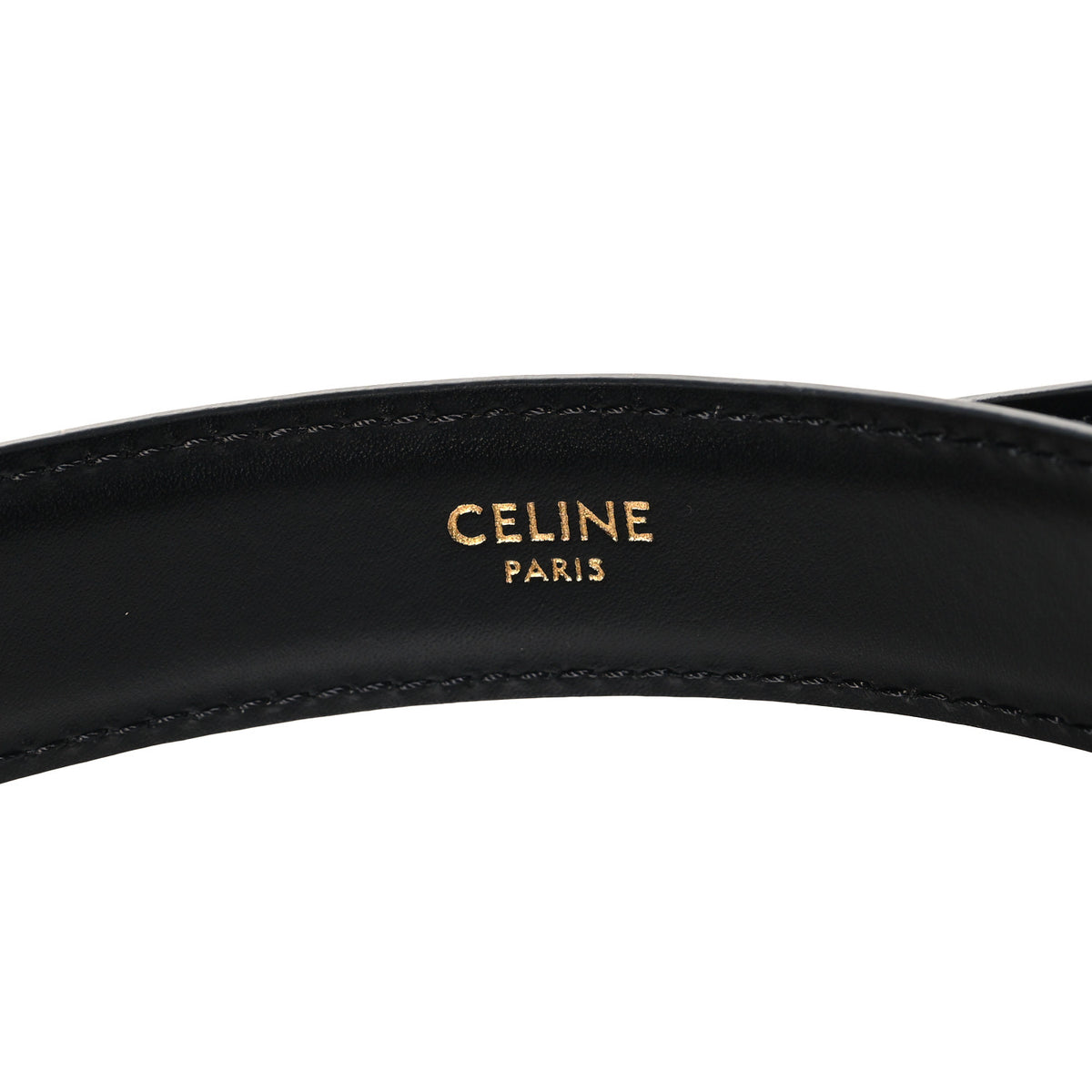Box Calfskin Medium 25mm Triomphe Belt Black 75 30 Black