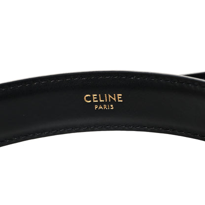 Celine Box Calfskin Medium 25mm Triomphe Belt Black 75 30 Black 4 of 6