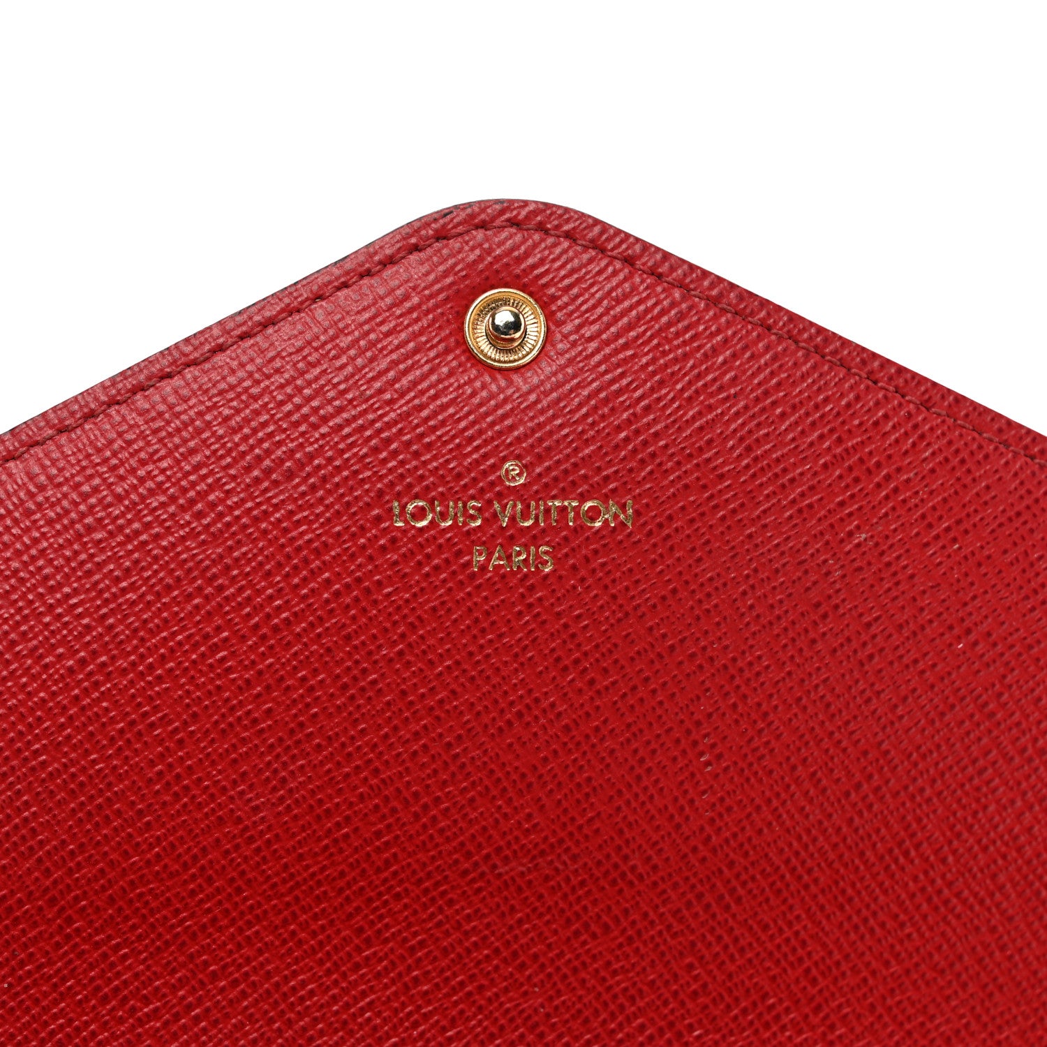 Louis Vuitton Damier Ebene Josephine Wallet Red 7 of 12