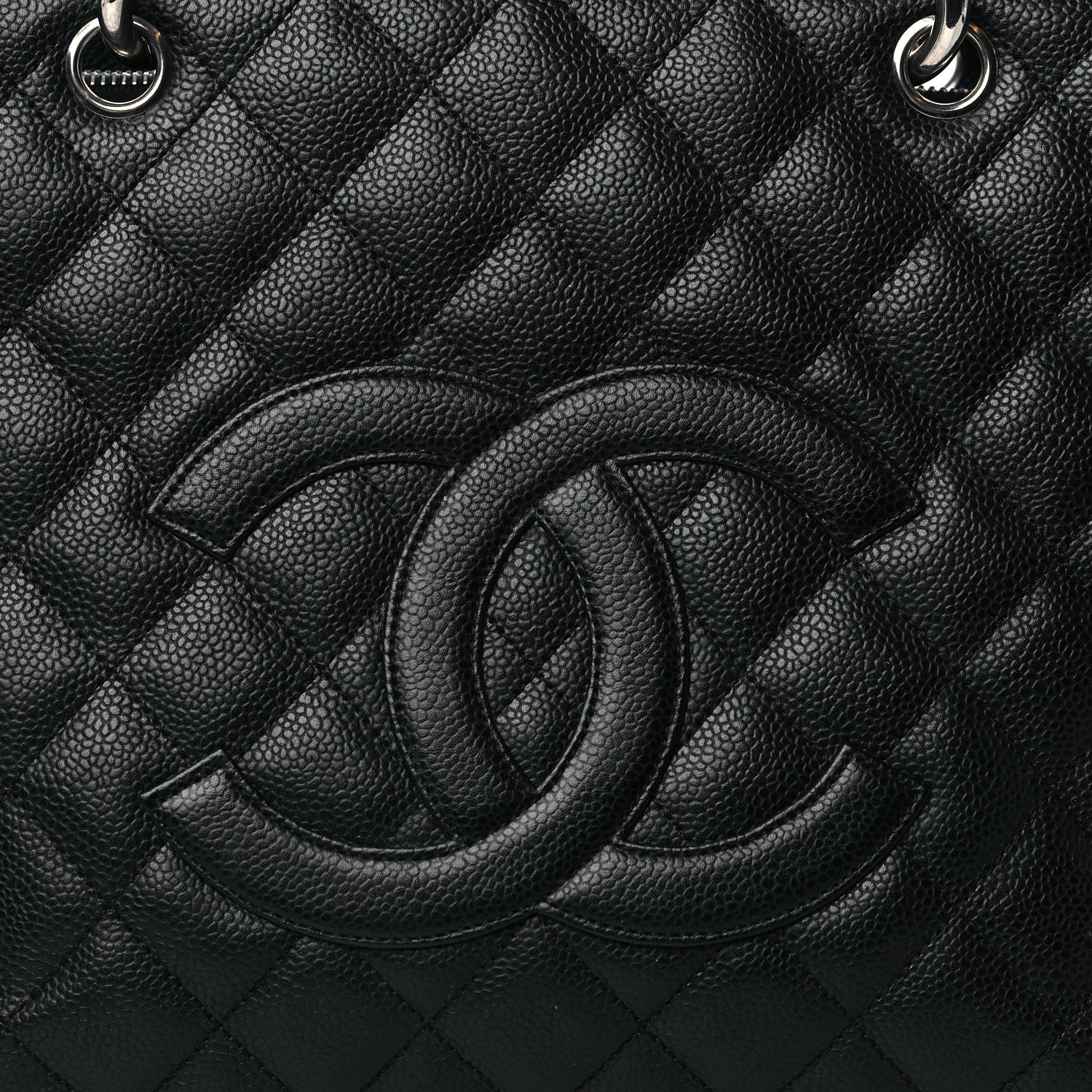 Chanel Caviar Quilted Grand Shopping Tote GST Black 8 of 12