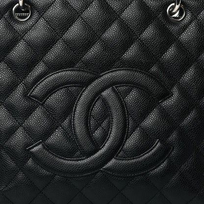 Chanel Caviar Quilted Grand Shopping Tote GST Black 8 of 12