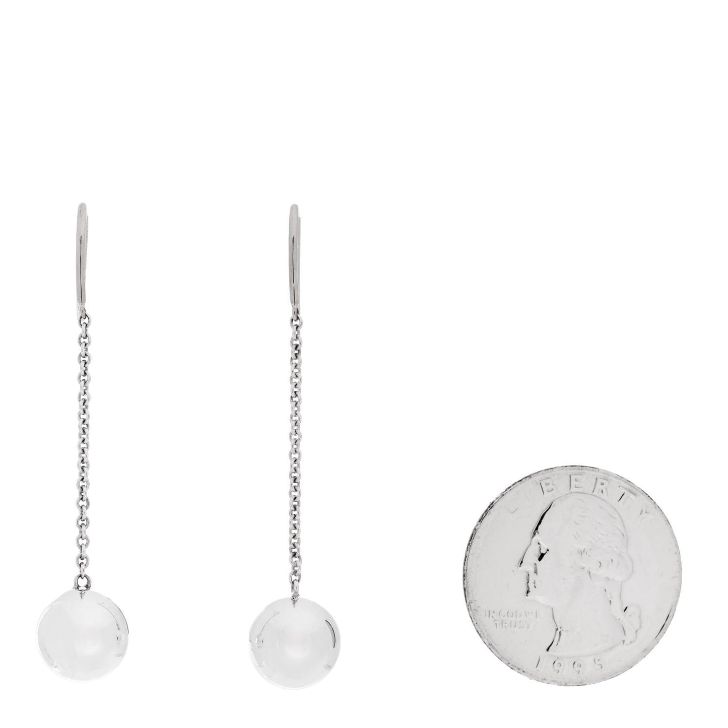 Sterling Silver 10mm HardWear Ball Drop Earrings