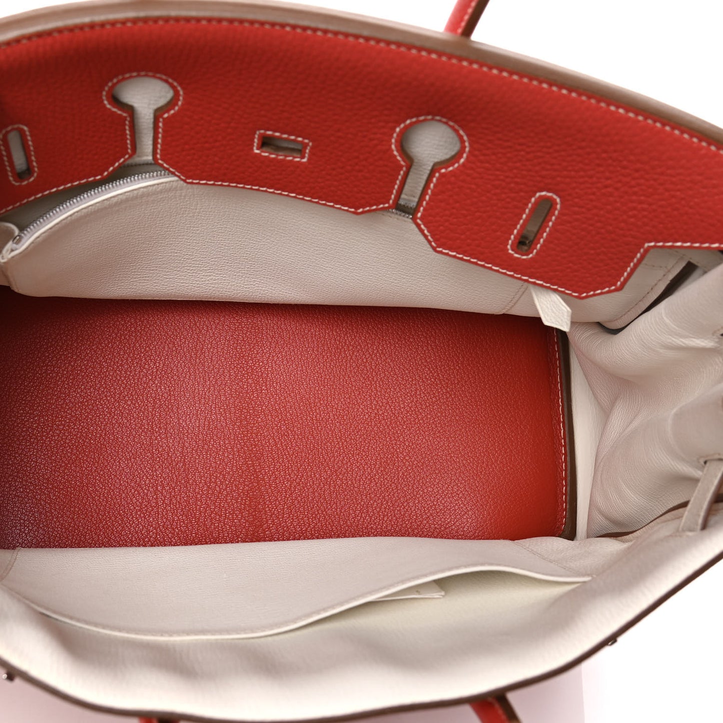 Togo Birkin 35 Sanguine White