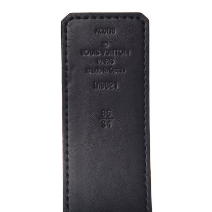 Louis Vuitton Calfskin Monogram 40mm LV Initiales Reversible Belt 85 34 Black 4 of 10