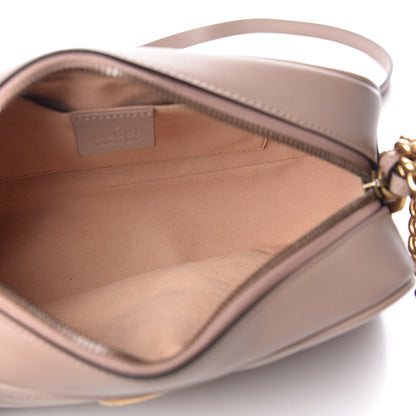 Gucci Calfskin Matelasse Small GG Marmont Chain Shoulder Bag Porcelain Rose 5 of 11