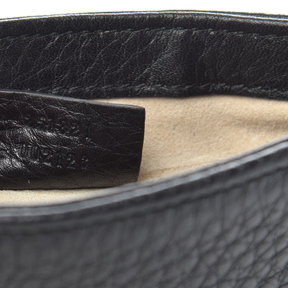 Gucci Pebbled Calfskin Small 1973 Chain Shoulder Bag Black 7 of 9