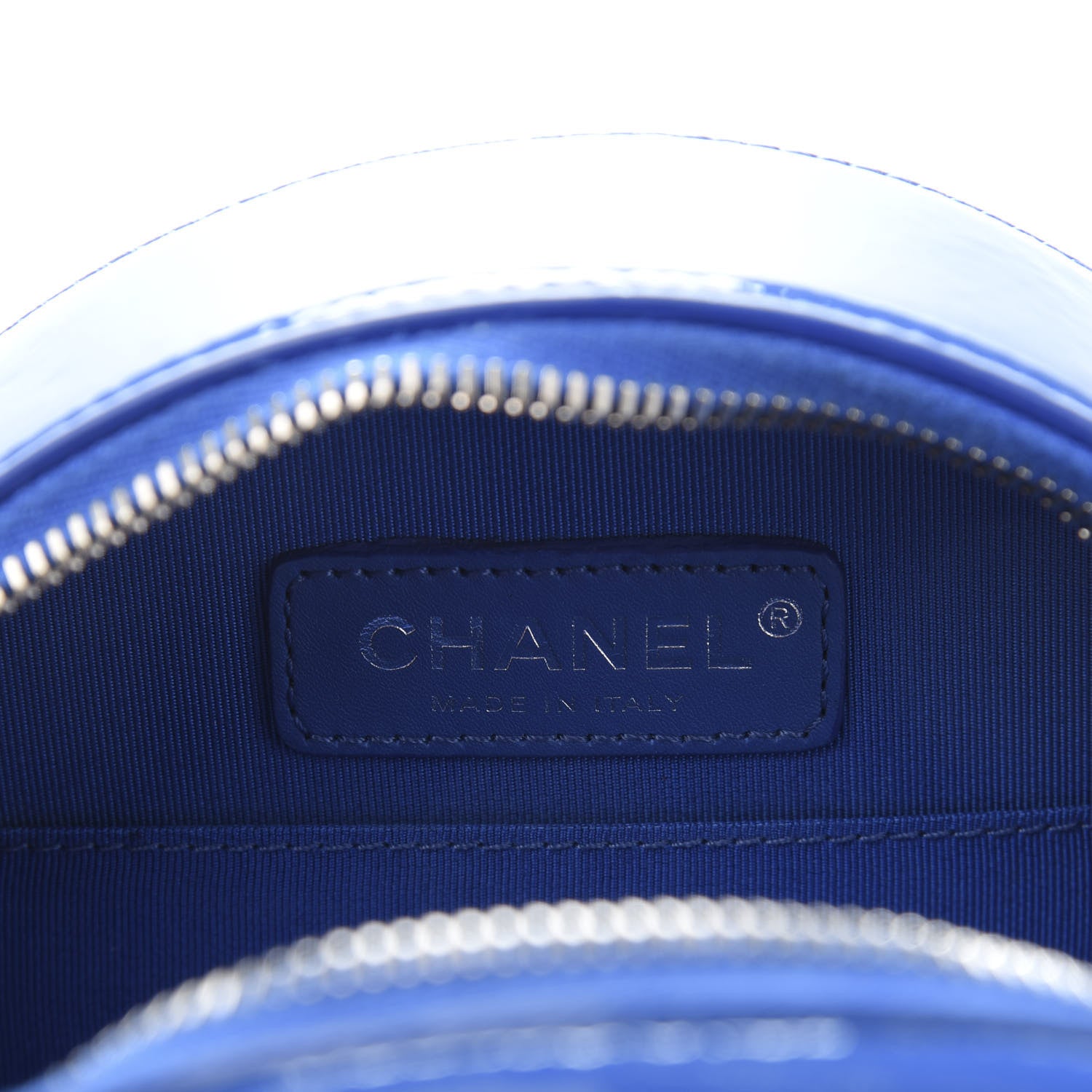 Chanel Patent Round As Earth Evening Bag Blue 6 of 11