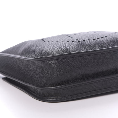 Hermes Taurillon Clemence Evelyne III PM Black 8 of 10