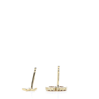 Christian Dior Crystal Dangle Earrings Gold 5 of 6