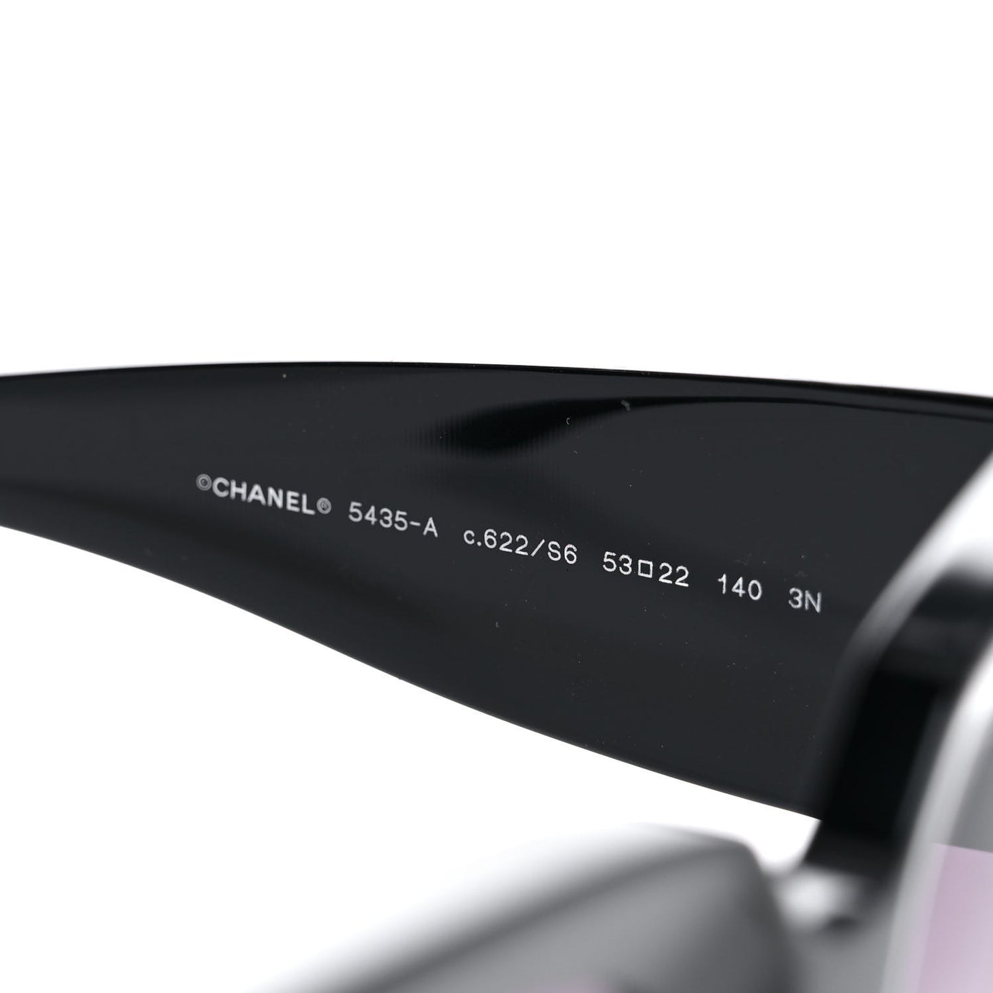 Acetate Rectangle Sunglasses 5435 Black