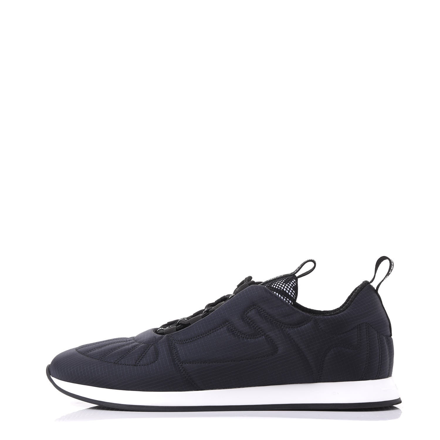 Fendi Nylon Womens FFreedom Sneakers 41 Blue Scuro Black White 1 of 11
