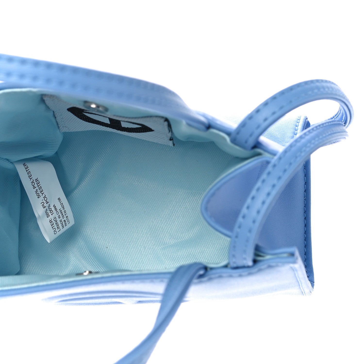 Telfar Vegan Leather Small Shopping Bag Cerulean 5 of 10