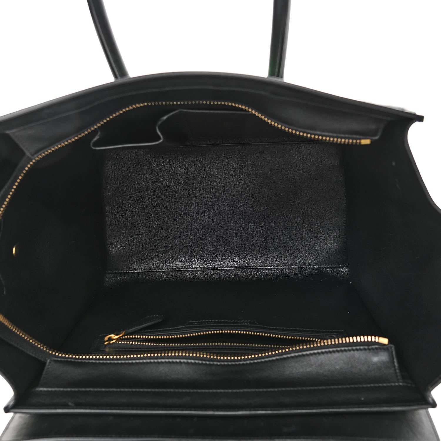 Celine Smooth Calfskin Mini Bi-Color Luggage Grass 5 of 11