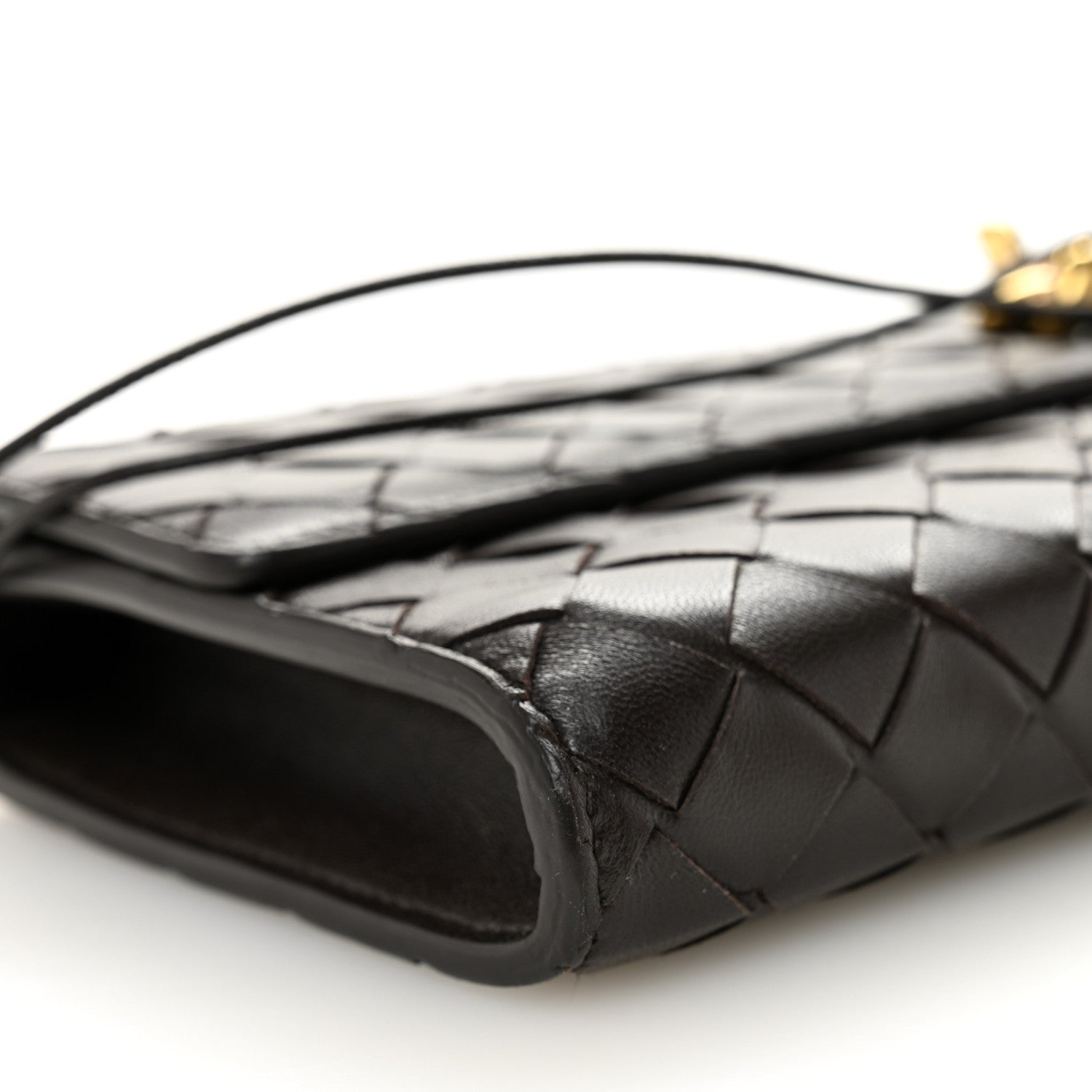 Bottega Veneta Nappa Intrecciato Long Andiamo Top Handle Clutch Fondant 9 of 10