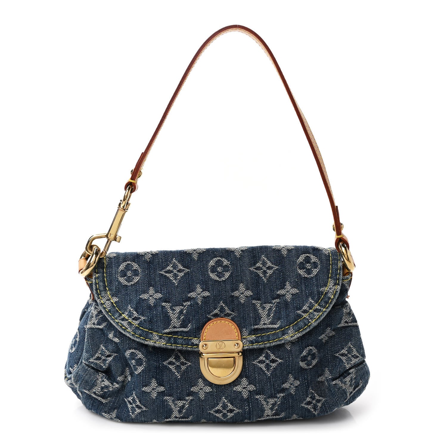 Louis Vuitton Monogram Denim Mini Pleaty Blue 1 of 8