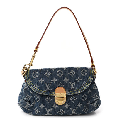 Louis Vuitton Monogram Denim Mini Pleaty Blue 1 of 8