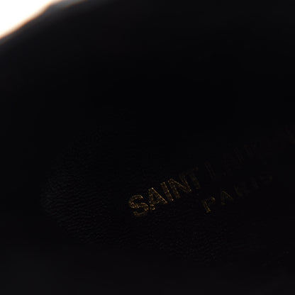 Saint Laurent Alligator Embossed Patent Calfskin Opyum 110 Ankle Boots 36 Black 8 of 11